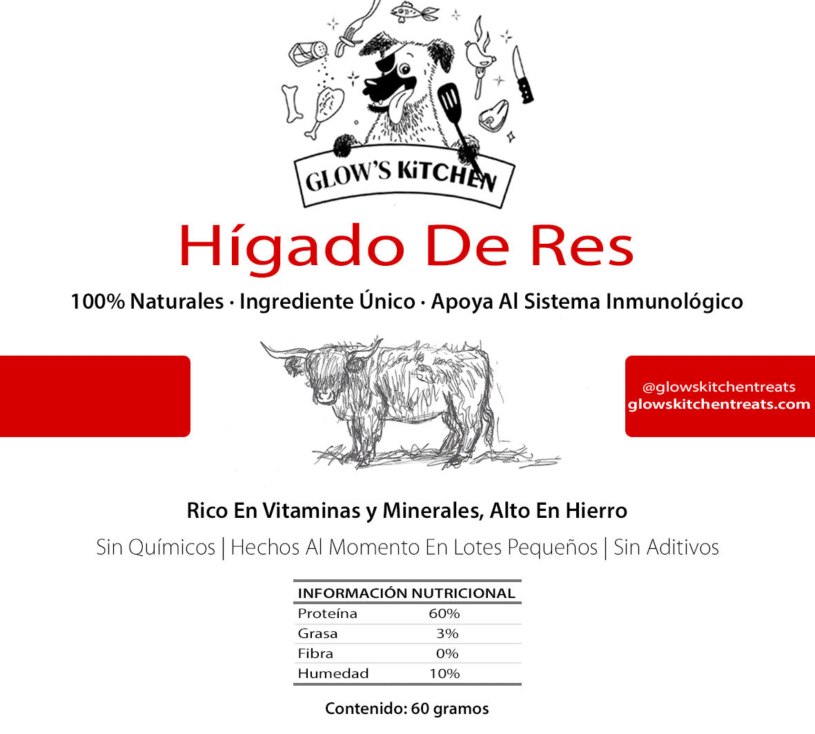 Hígado De Res Deshidratado